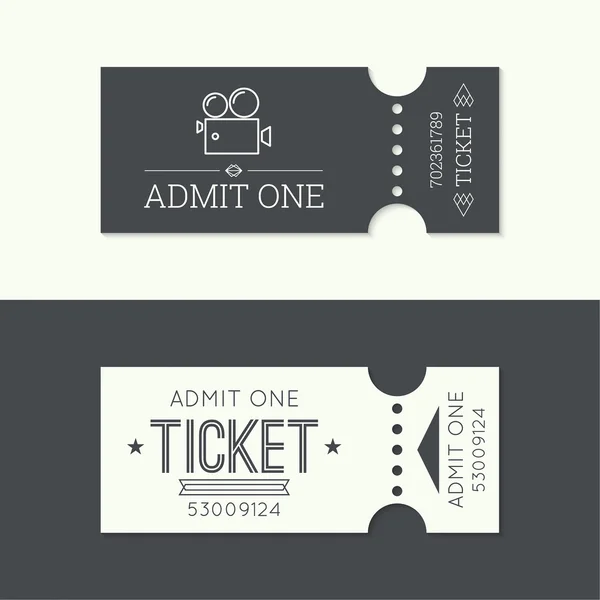 Entry ticket to old vintage style. — Stock Vector