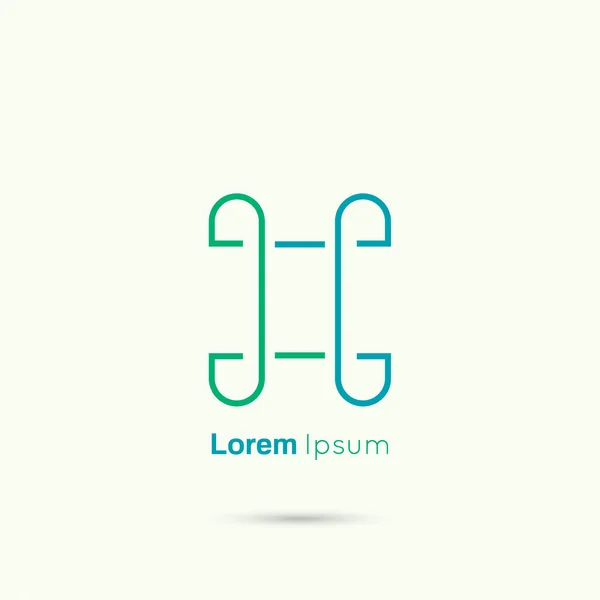 Vector abstracto logotipo diseño plantilla — Vector de stock