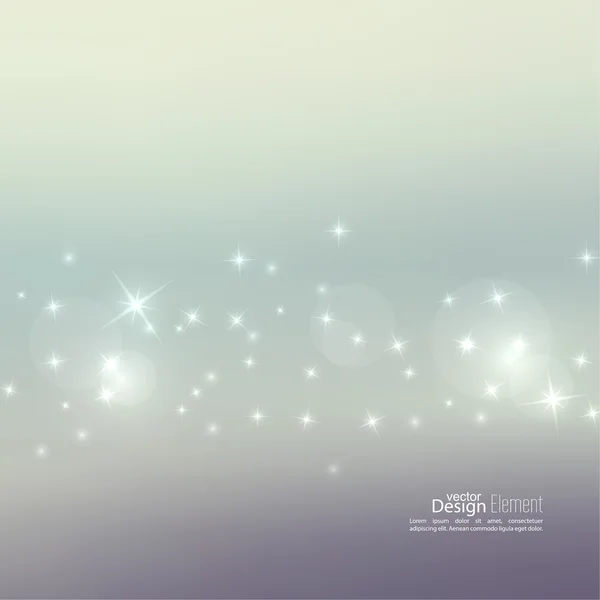 Abstract blurred background with sparkle stars — ストックベクタ