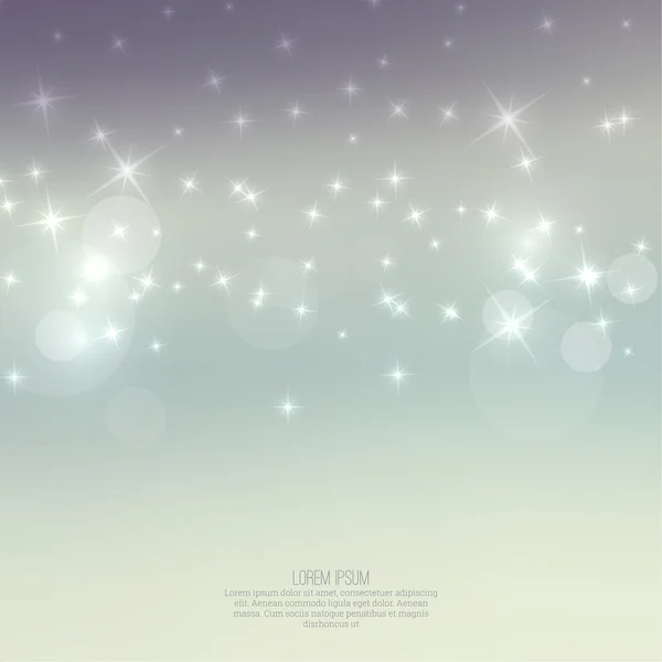 Abstract blurred background with sparkle stars Vectorbeelden