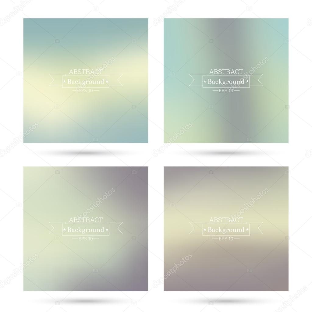 Set of vector colorful abstract backgrounds