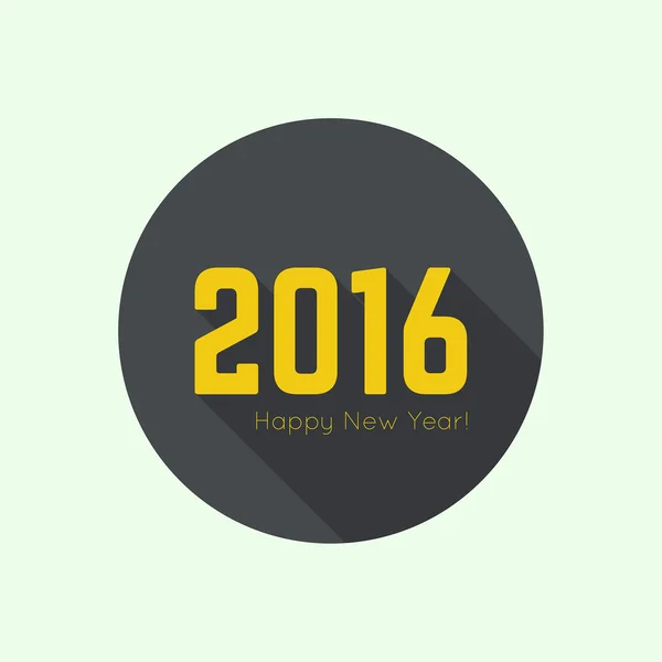 Felice anno nuovo creativo 2016 — Vettoriale Stock