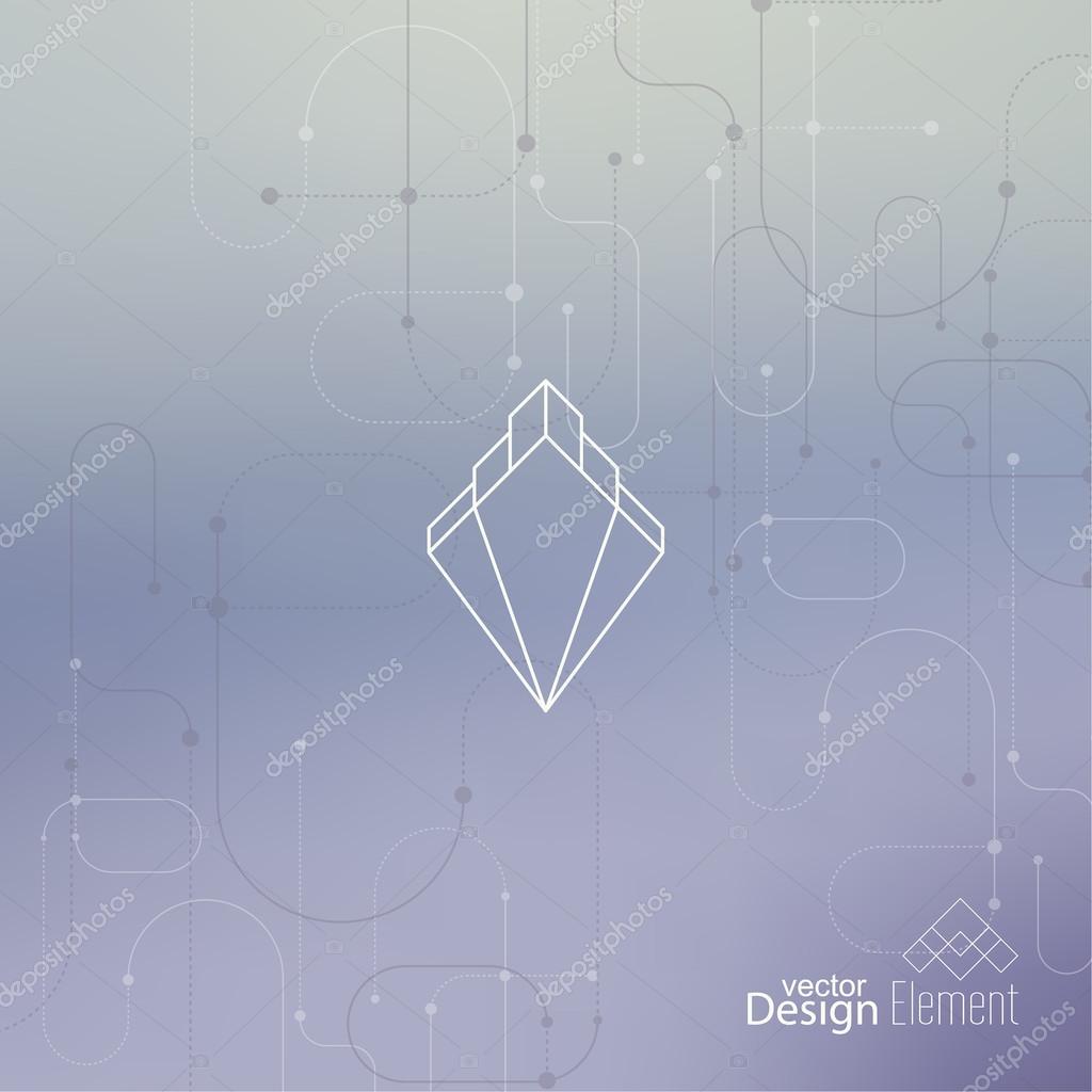 Abstract neat Blurred Background. Hipster Geometric shape, line and dot. Modern Signs, Label. For cover book, brochure, flyer, poster, magazine, cd, website, app mobile, annual report, T-shirt, logo