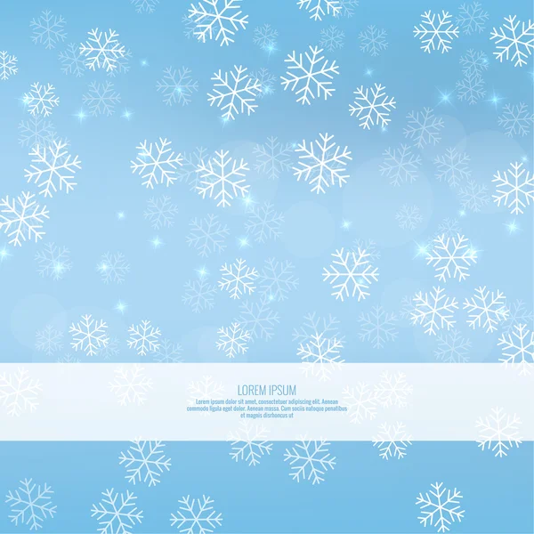 Gentle winter abstract background — Stock Vector