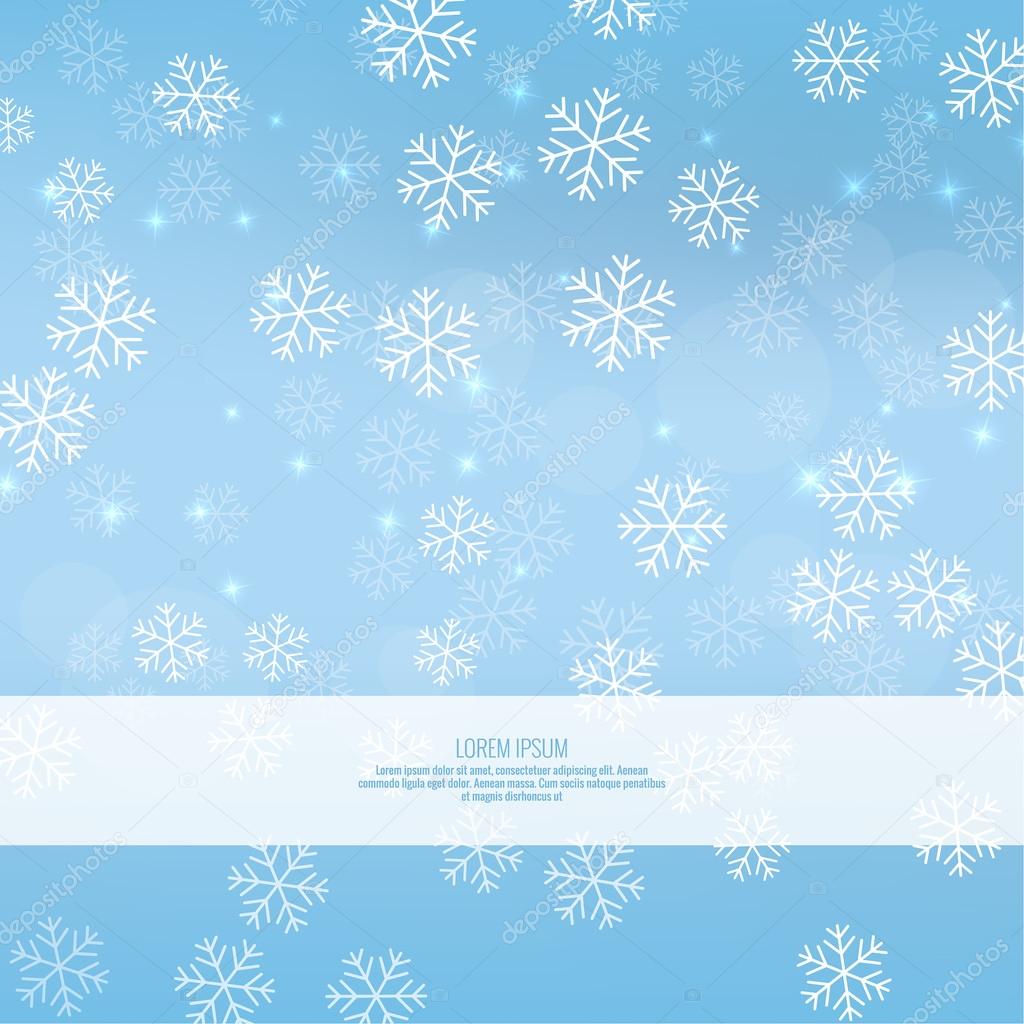 Gentle winter abstract background