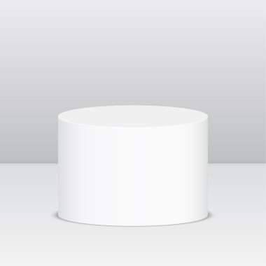 Round pedestal for display. clipart