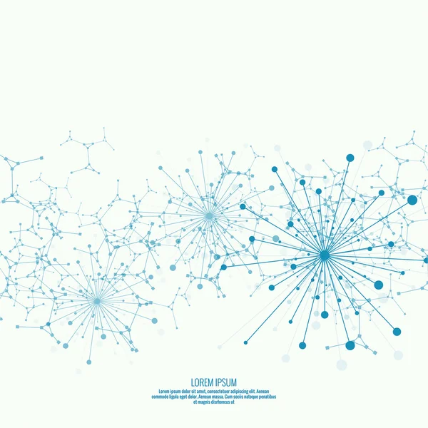 Tableau avec particules dynamiques émises . — Image vectorielle