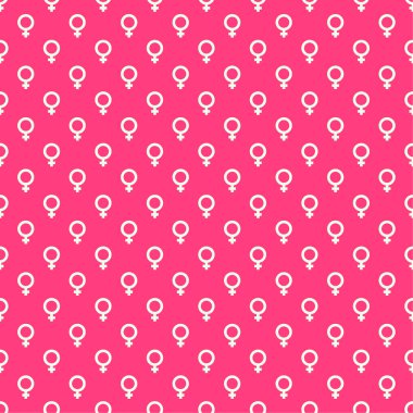 kadınsı sembolü ile yinelenen geometrik arka plan. 