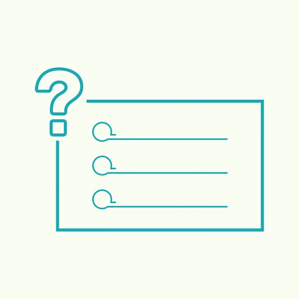 Icono signo de interrogación. — Vector de stock