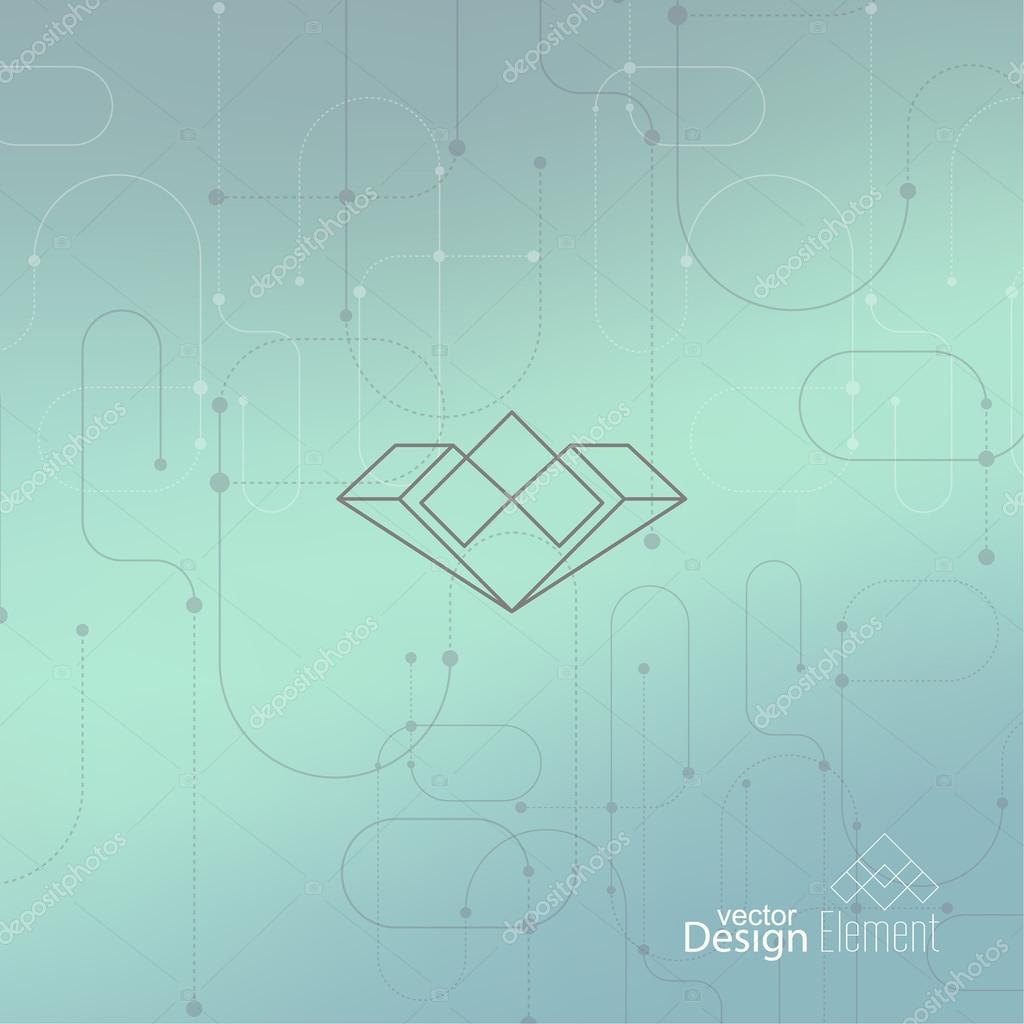 Abstract neat Blurred Background. Hipster Geometric shape, line and dot. Modern Signs, Label. For cover book, brochure, flyer, poster, magazine, cd, website, app mobile, annual report, T-shirt, logo