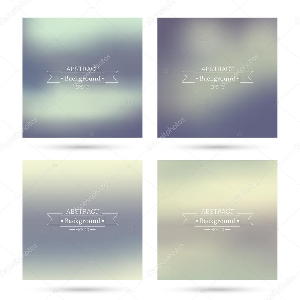 Set of vector colorful abstract backgrounds