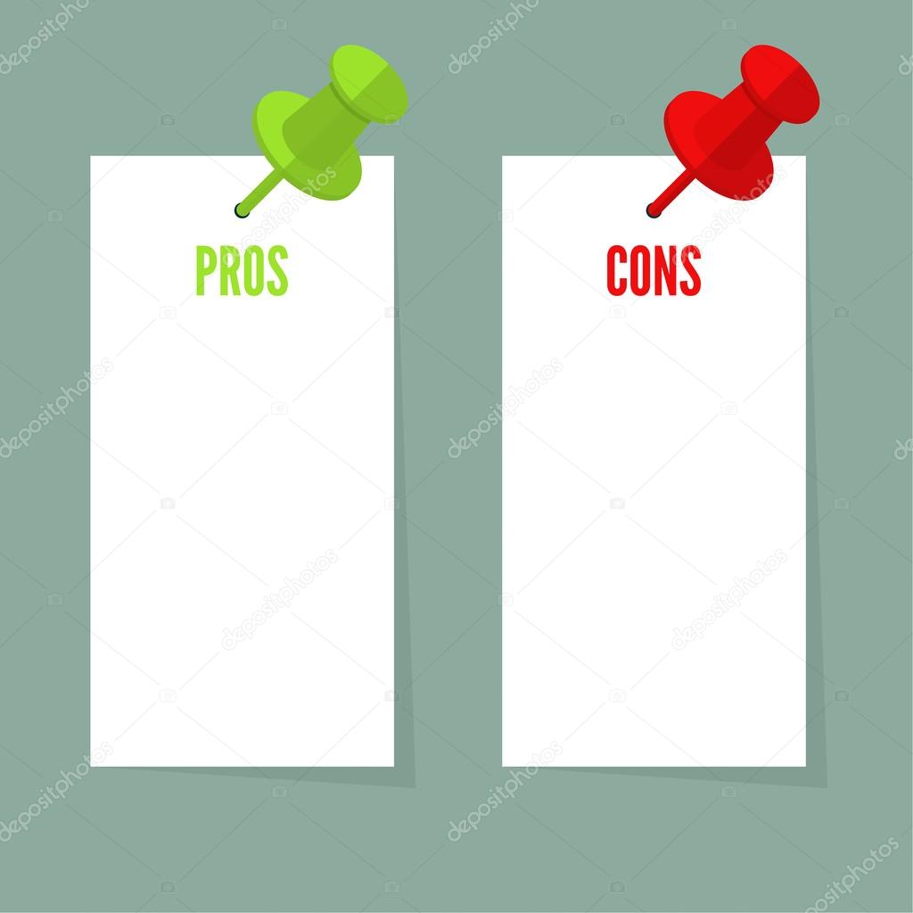 Pros and Cons list.