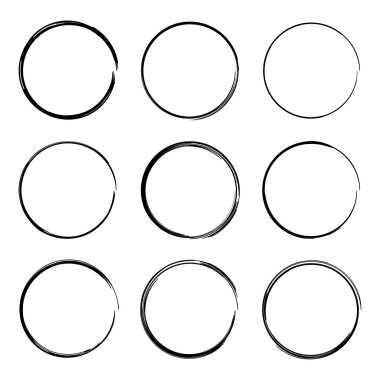 El çizilmiş ovalleri ayarla