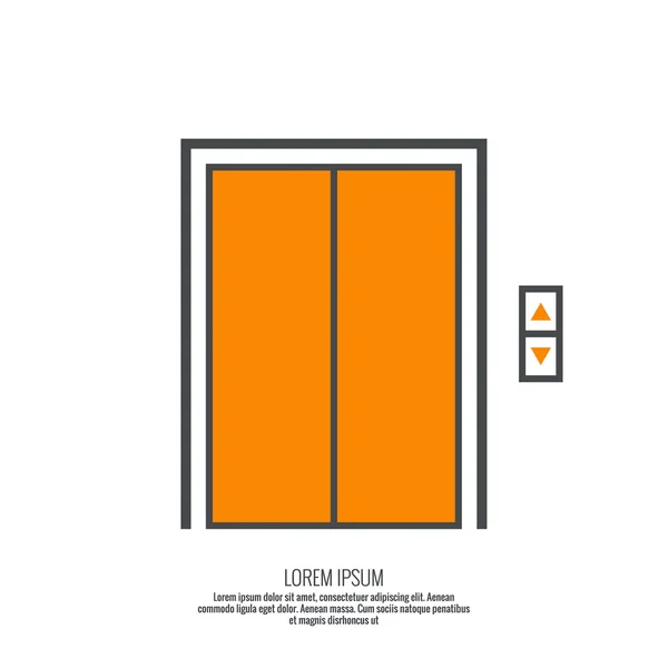 Icon-Aufzug — Stockvektor