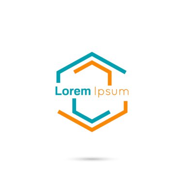 soyut vektör logo tasarım şablonu.