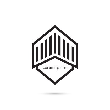 soyut vektör logo tasarım şablonu.