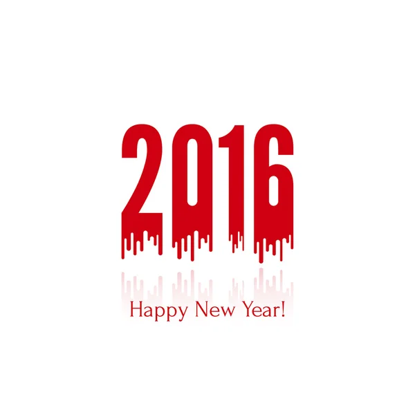 Ano novo feliz criativo 2016 . —  Vetores de Stock