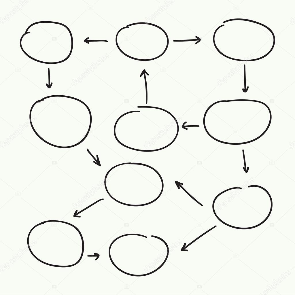 Abstract flowchart vector design