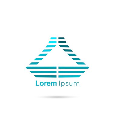 soyut vektör logo tasarım şablonu