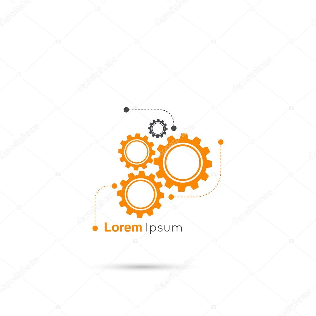 Gears symbol vector