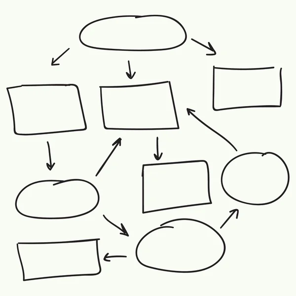 Resumo desenho vetorial do fluxograma —  Vetores de Stock