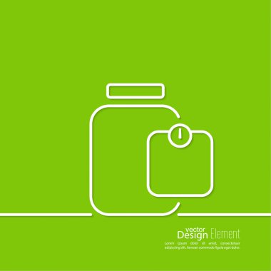 container and scales