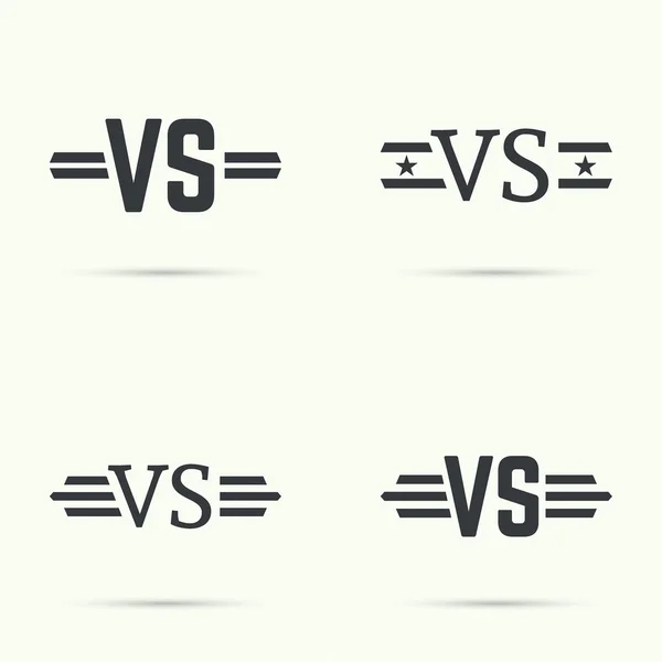 Versus signo vecctor — Vector de stock