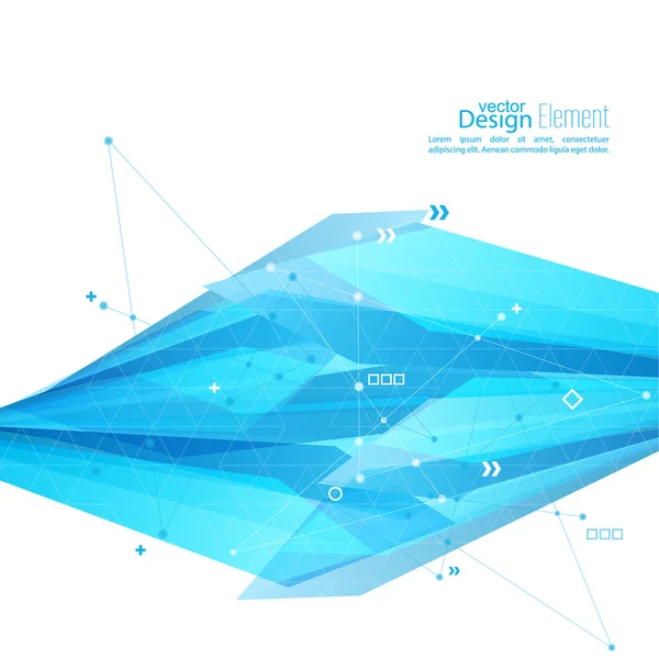 Abstrakter Hintergrund mit geometrischen Formen — Stockvektor