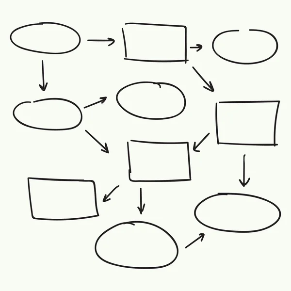 Abstraktes Flussdiagramm-Vektordesign — Stockvektor