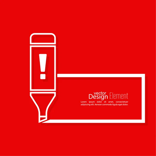 Rotulador. fondo abstracto — Archivo Imágenes Vectoriales