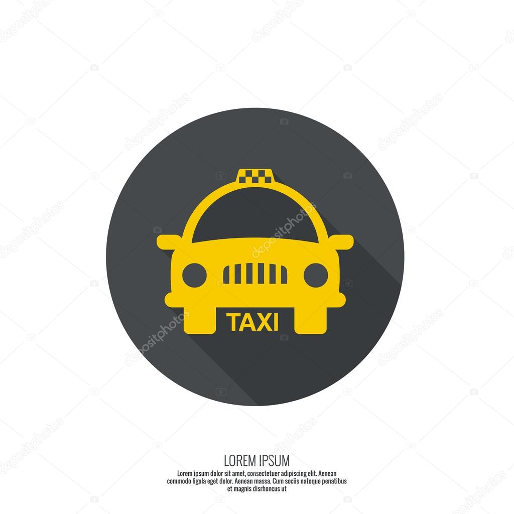 Taxi sign vector