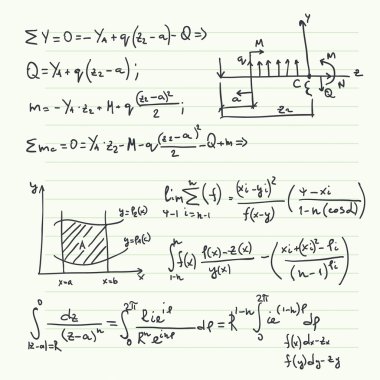 Matematiksel formüller ile vektör desen