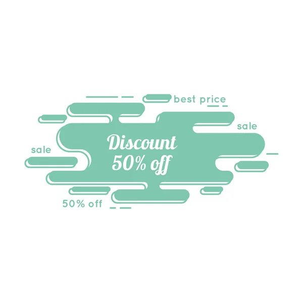 Abstract tag with discount. — Stock Vector