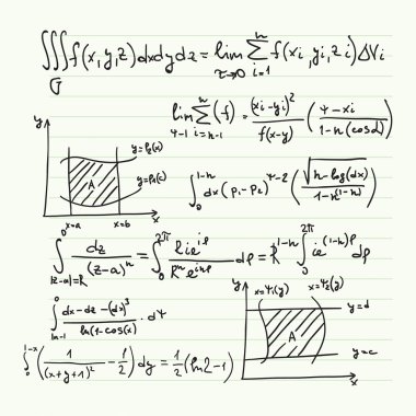 Matematiksel formüller ile vektör desen