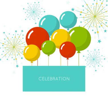 Balonlarla soyut arkaplan