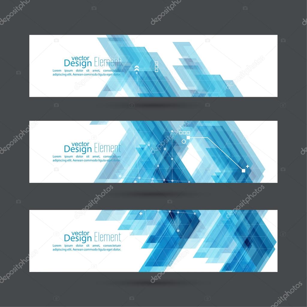 Abstract background with blue stripes corner.