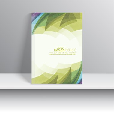 Dergi kapak renkli kristallerle ayarla