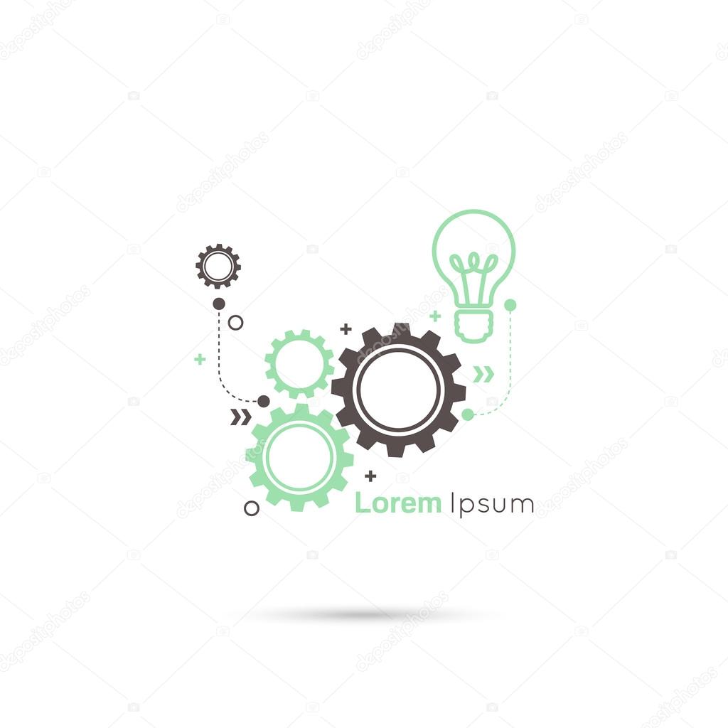 Gears symbol vector