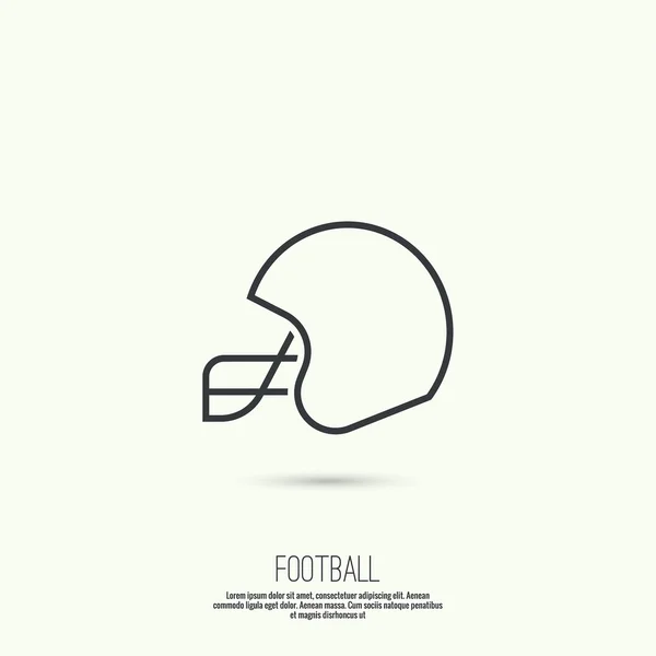 Casco de fútbol americano — Vector de stock