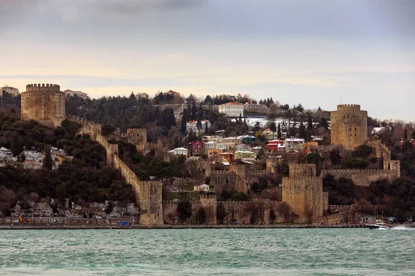 Forteresse Rumeli Printemps Istanbul Turquie Vue Hiver — Photo