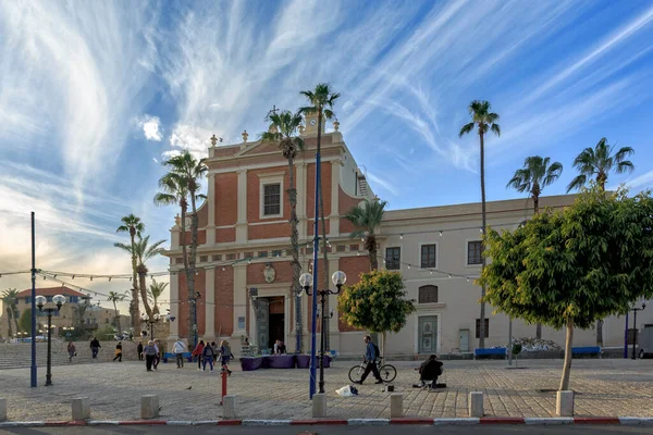 Jaffa Israel December 2015 Peter Church Bell Tower Church — Stock Photo, Image