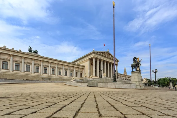 Widok z zamku Unteres Belvedere — Zdjęcie stockowe