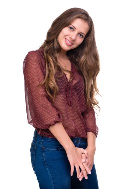 güzel coquette genç kadın