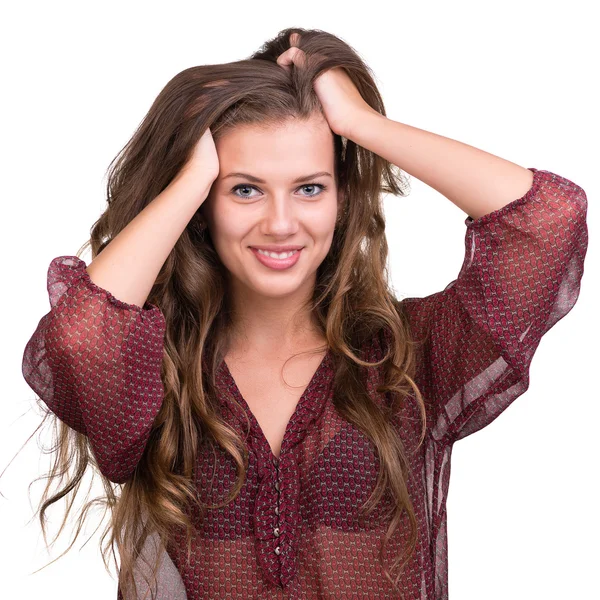 Beautiful coquette young woman — Stock Photo, Image