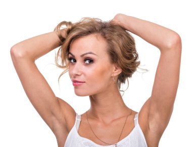 güzel coquette genç kadın