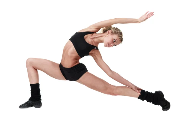 Aerobics fitness woman exercising isolated in full body. — Stock Photo, Image