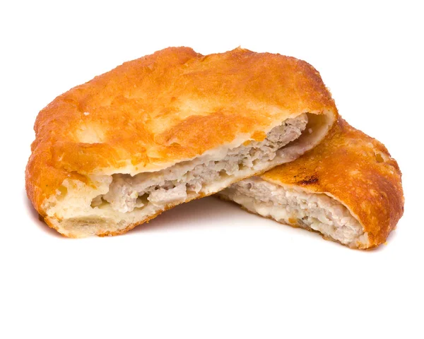 beyaz üzerine jambon ve peynir pasta