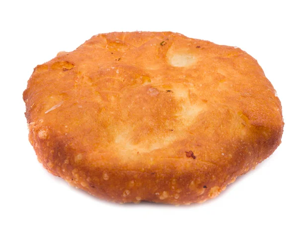 Шинка і сирний пиріг на білому — стокове фото