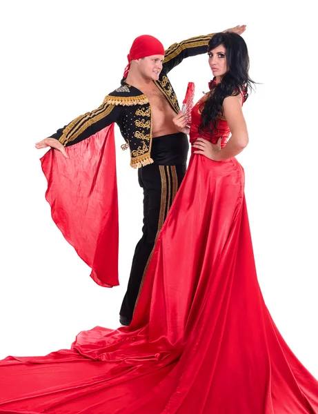 Cigány flamenco táncos pár — Stock Fotó