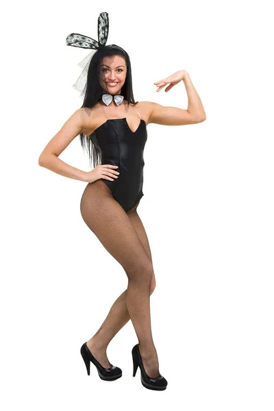 Sexy play girl wearing a bunny costume — Stock Photo, Image